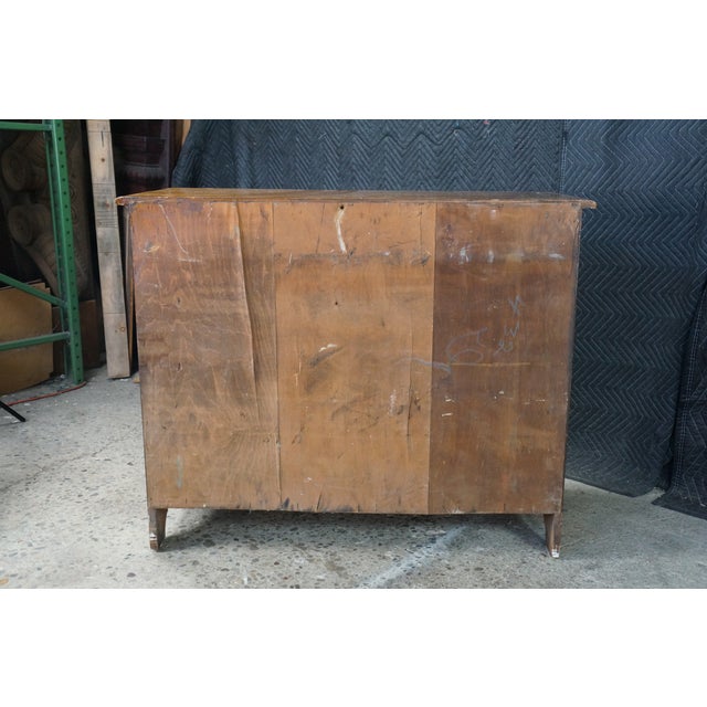 Antique American Country Farmhouse Maple and Pine Three Drawer Chest Dresser 42" For Sale - Image 15 of 17