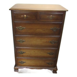 Kling Solid Maple High Chest of Drawers For Sale