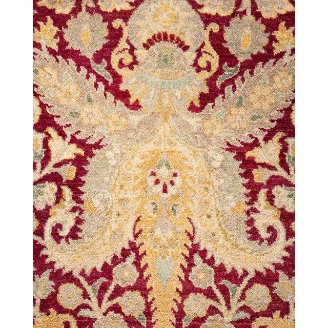 Traditional Mogul, One-of-a-Kind Hand-Knotted Area Rug in Red, 8' 1" x 10' 1" For Sale - Image 3 of 8