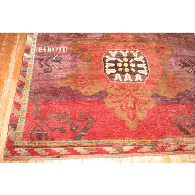 Vintage Zabihi Collection Turkish Gallery Runner - 6'6" x 12'7" For Sale - Image 9 of 10