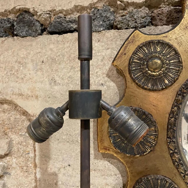 Metal 1950s Arturo Pani Sensational Table Lamp Aluminum & Brass Mexico City For Sale - Image 7 of 10