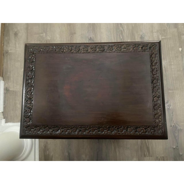 Brown Vintage Mid Century Chinese Rosewood Nesting Tables - Set of 4 For Sale - Image 8 of 10