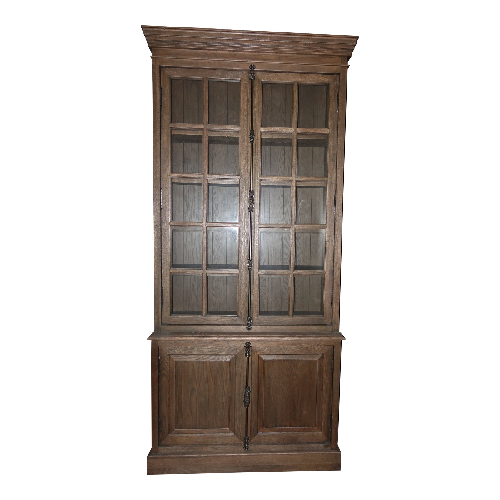 Pair of Restoration Hardware French Casement DoubleDoor Sideboard