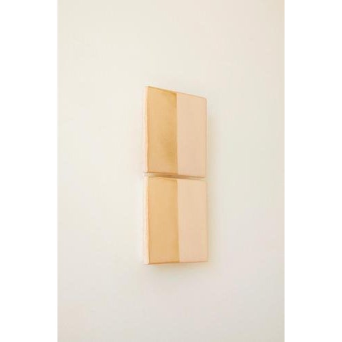 Tiles Line Yellow Ceramic Decorative Wall Lamp by Violaine d'Harcourt For Sale - Image 6 of 10