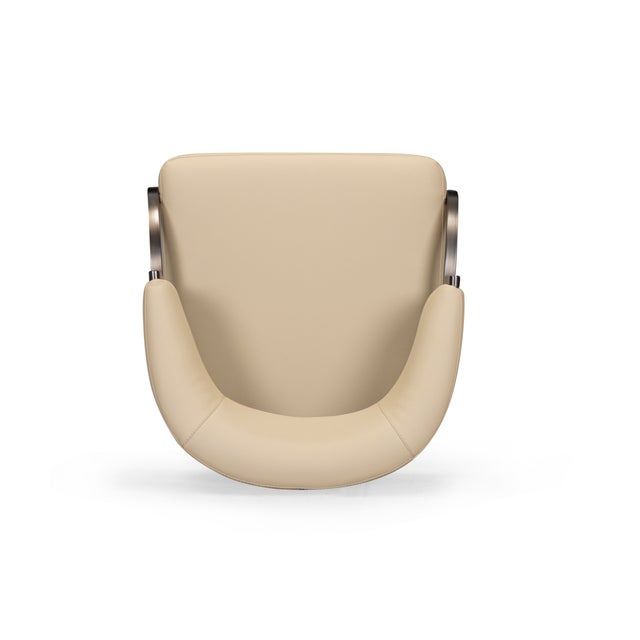 Wood Tatum Taupe Performance Vegan Leather Dining Chair For Sale - Image 7 of 8