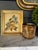 Vintage Pansy Painting on Glass With Distressed Gold Frame For Sale In Philadelphia - Image 6 of 6