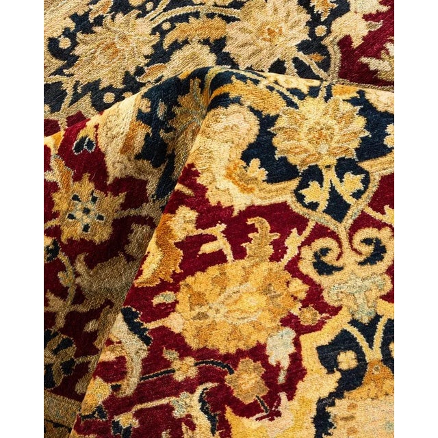 Textile Mogul, One-of-a-Kind Hand-Knotted Area Rug in Red, 8' 1" x 10' 3" For Sale - Image 7 of 8