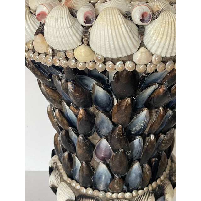 1970s 1970s Dramatic Sea Shell Encrusted Planter For Sale - Image 5 of 9