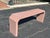 Post Modern Mauve Laminated Waterfall Sofa Table For Sale - Image 4 of 18