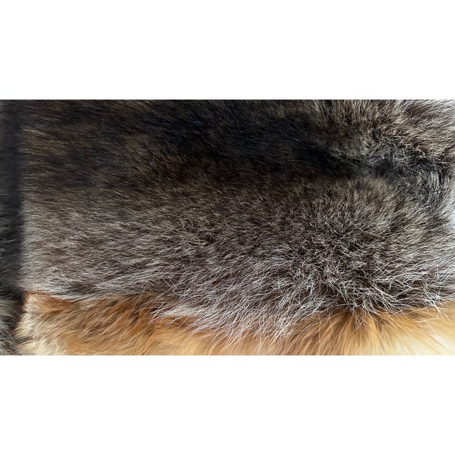 Contemporary Late 20th Century Fox and Coyote Fur Throw Pillows With Leather Fringe For Sale - Image 3 of 9