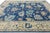 Contemporary Hand-Knotted Wool Modern Oushak Style Area Rug in Indigo Blue For Sale In New York - Image 6 of 12