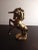 Metal 1970s Solid Brass Galloping Unicorn Sculpture For Sale - Image 7 of 9