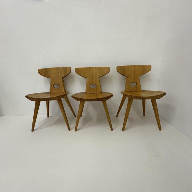 Dining Chairs in Pine from Jacob Kielland-Brandt, Denmark, 1960s, Set of 3 For Sale - Image 11 of 11