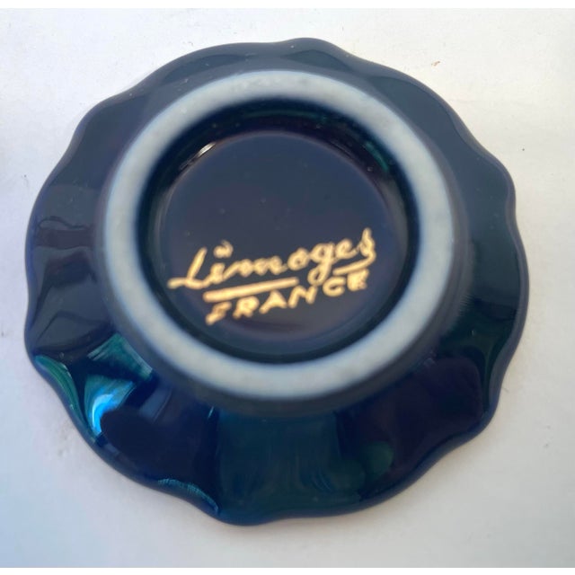 Limoges, France French Limoges Hand Painted Petite Plate For Sale - Image 4 of 6