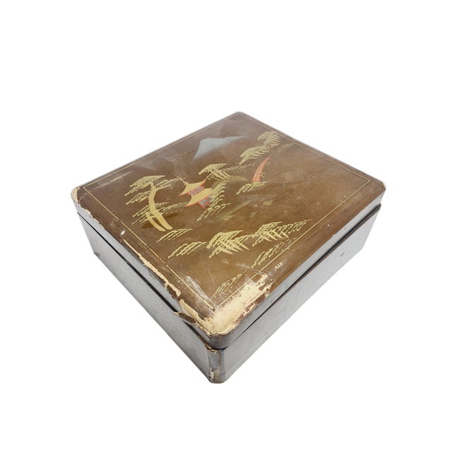 Japanese Lacquerware Box, 1950s For Sale - Image 11 of 11