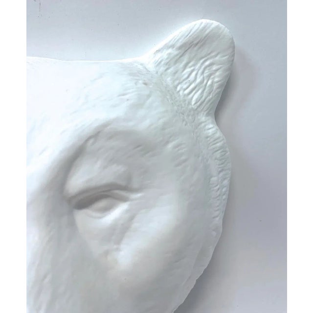 Figurative Vintage Bone China Bear Face Hanging Light For Sale - Image 3 of 4