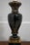 Empire Style Black Porcelain Urn & Brass Lamp For Sale - Image 10 of 11