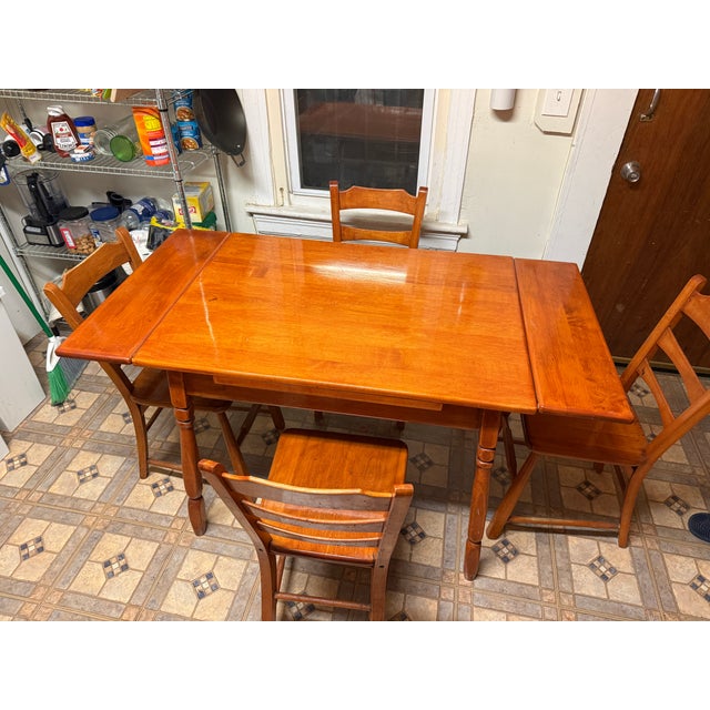 My grandparents owned this set of one kitchen table and 4 chairs when they lived in DC the year my mother was born in...