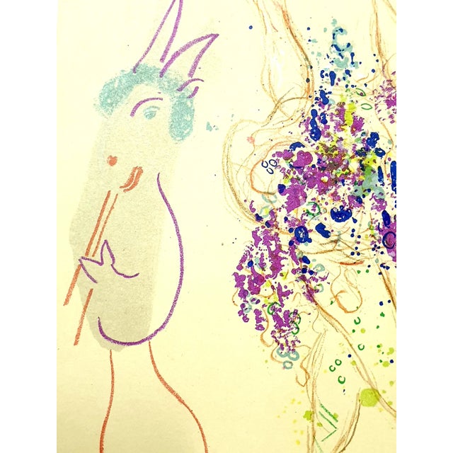 Marc Chagall - Dahnis and Chloé - Original Lithograph 1969 For Sale - Image 4 of 8