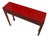 Late 19th Century Red 3-Drawer 37" Long Console Table For Sale - Image 5 of 5