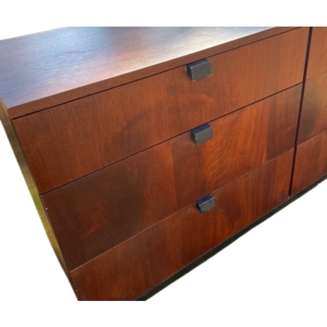 Brown Mid Century Modern Swedish Credenza/Sideboard (C1960). In Rosewood For Sale - Image 8 of 8