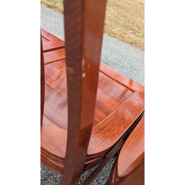Chinoiserie Asian-Style Rosewood Dining Chair Set of 8 For Sale - Image 14 of 18