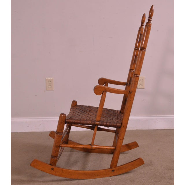 Antique 19th Century Ladderback Shaker Rocker Chairish