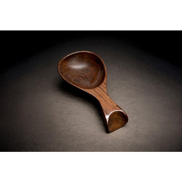 Mid-Century Modern 1960s Decorative Spoon in Rosewood, Jac Art For Sale - Image 3 of 9