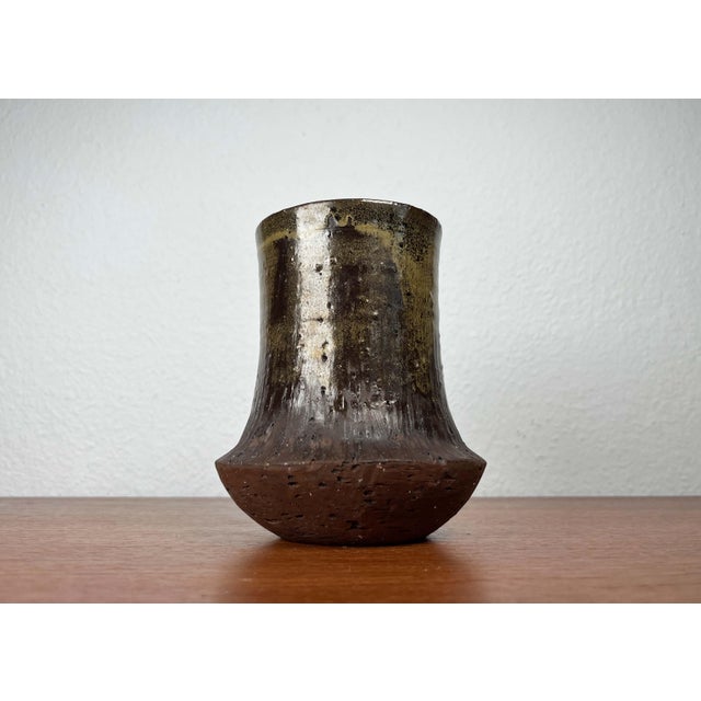 Mid-Century Modern Danish Studio Pottery Carafe Vase from Poul Havgaard, Faaborg, 1960s For Sale - Image 15 of 18