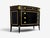 Maison Jansen Style, Louis XVI Bow Front Chest, Ebonized Wood, France, 1900s For Sale In New York - Image 6 of 17