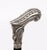 Antique French Art Nouveau Silver Walking Cane Stick, 1800s For Sale - Image 4 of 13