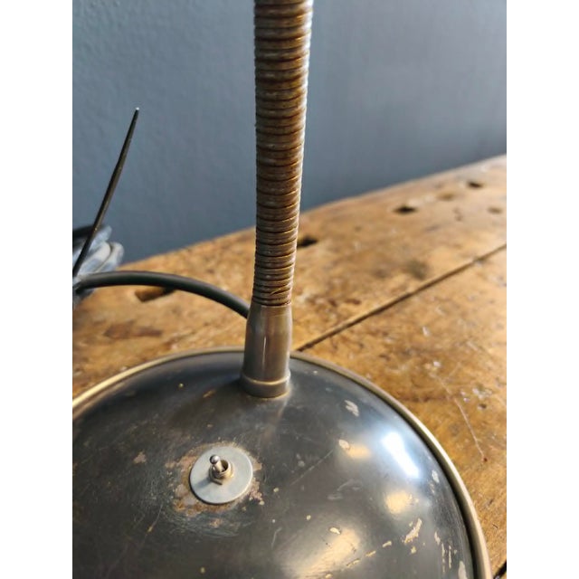 Vintage Patinated Desk Lamp, 1960s For Sale - Image 4 of 13