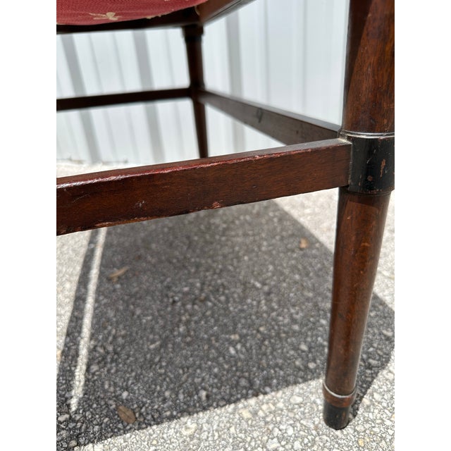 Wood Antique Early 20th Century Wood Vanity or Piano Bench For Sale - Image 7 of 11