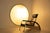 Postmodern Glassfibre Moon Wall Lamp with Metal Edge, Switzerland, 1990s For Sale - Image 10 of 11