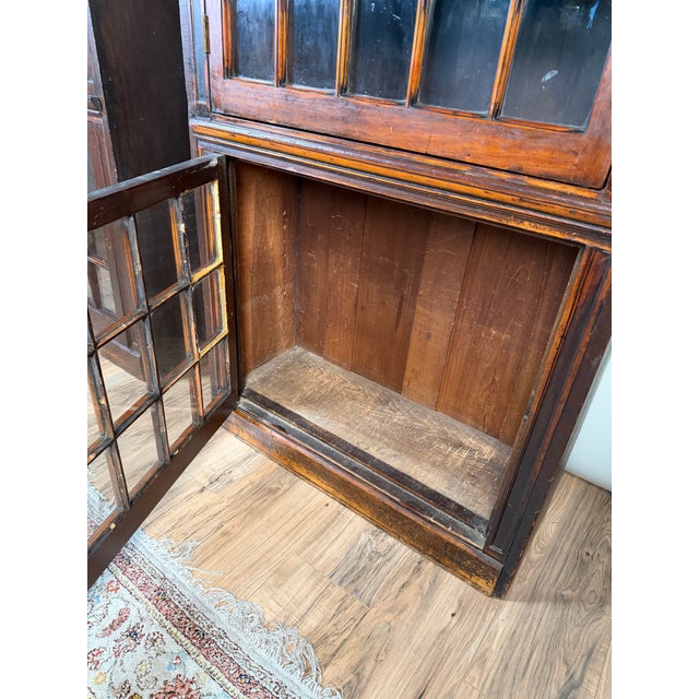 Pair of Mid-19th Century New England Cherry Glazed Display Cupboards, C. 1840–1860 For Sale - Image 11 of 16
