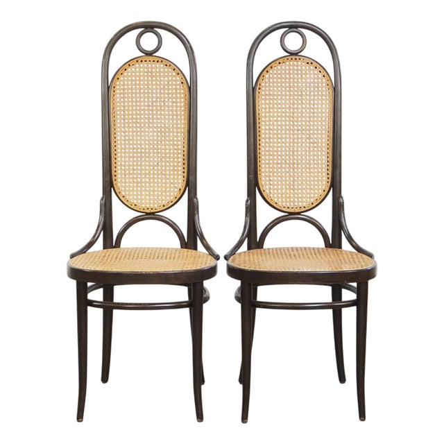 Set of Vintage Bentwood Dining Room Chairs by Michael Thonet For Sale