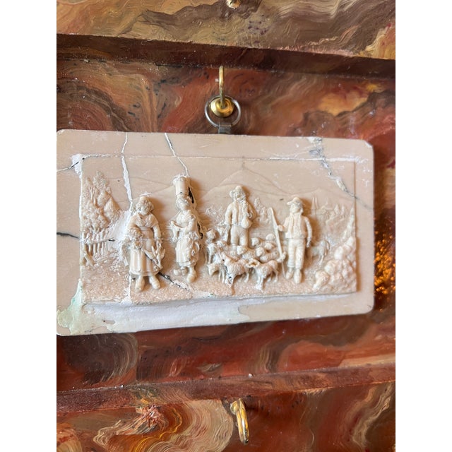 Italian Grand Tour Style Faux Marble Specimen Gilded Classical Intaglio Collection For Sale - Image 12 of 15