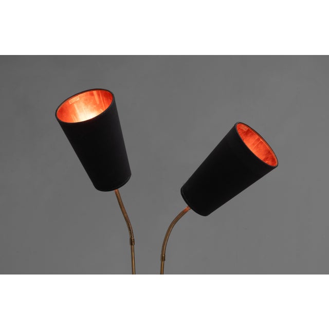 Swedish Twin Neck Floor Lamp, 1960s For Sale - Image 4 of 9