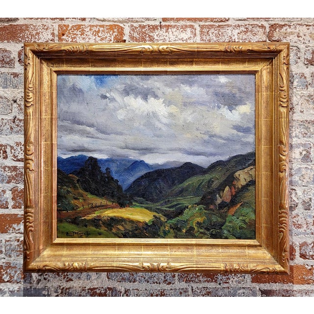 Emil Kosa Jr. - California 1920s Mountain landscape -Impressionist oil Painting California impressionist - Oil painting on...