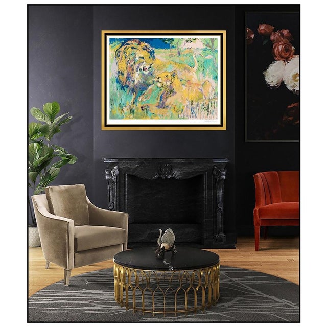 Message us to inquire about custom framing options! (Included for free with every purchase) The artwork here, "Lion...