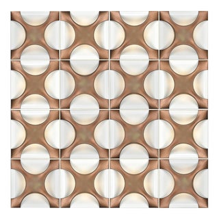 Composition of Oyster Wall Lamps by Rolf Krüger, 1960s, Set of 16 For Sale