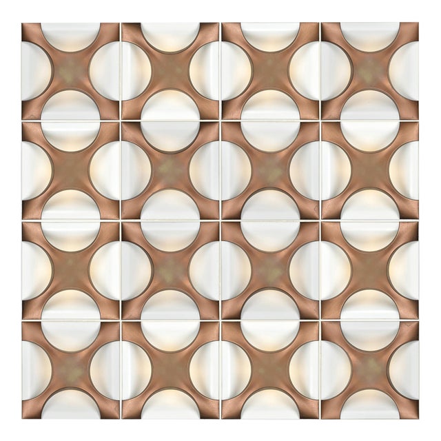 Composition of Oyster Wall Lamps by Rolf Krüger, 1960s, Set of 16 For Sale