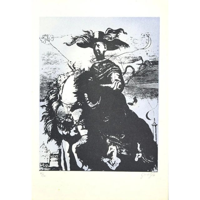 Guelfo Bianchini - Homage To De Chirico - Lithograph on Paper - 1978 For Sale