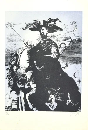 Guelfo Bianchini - Homage To De Chirico - Lithograph on Paper - 1978