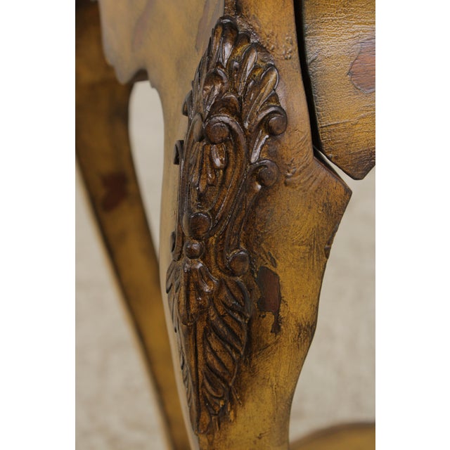Maitland Smith Leather Top Table Nightstand For Sale - Image 15 of 18