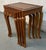 American Set of Four Carved Antique Nesting Tables For Sale - Image 3 of 14