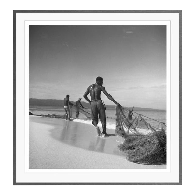 Toni Frissell 'Montego Bay Fisherman' Archival Pigment Print Framed in Black For Sale