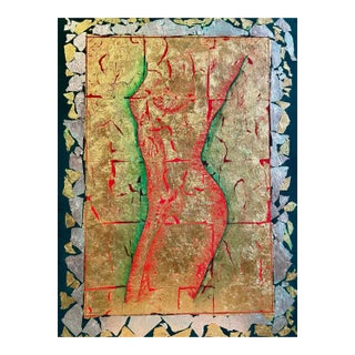 Corine Lescop, Rayonnance, 2020, Oil & Mixed Media on Canvas For Sale