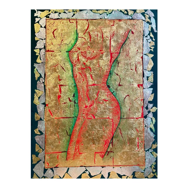 Corine Lescop, Rayonnance, 2020, Oil & Mixed Media on Canvas For Sale