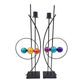 Example of Memphis Group Candlestick Holders and Votive Holders